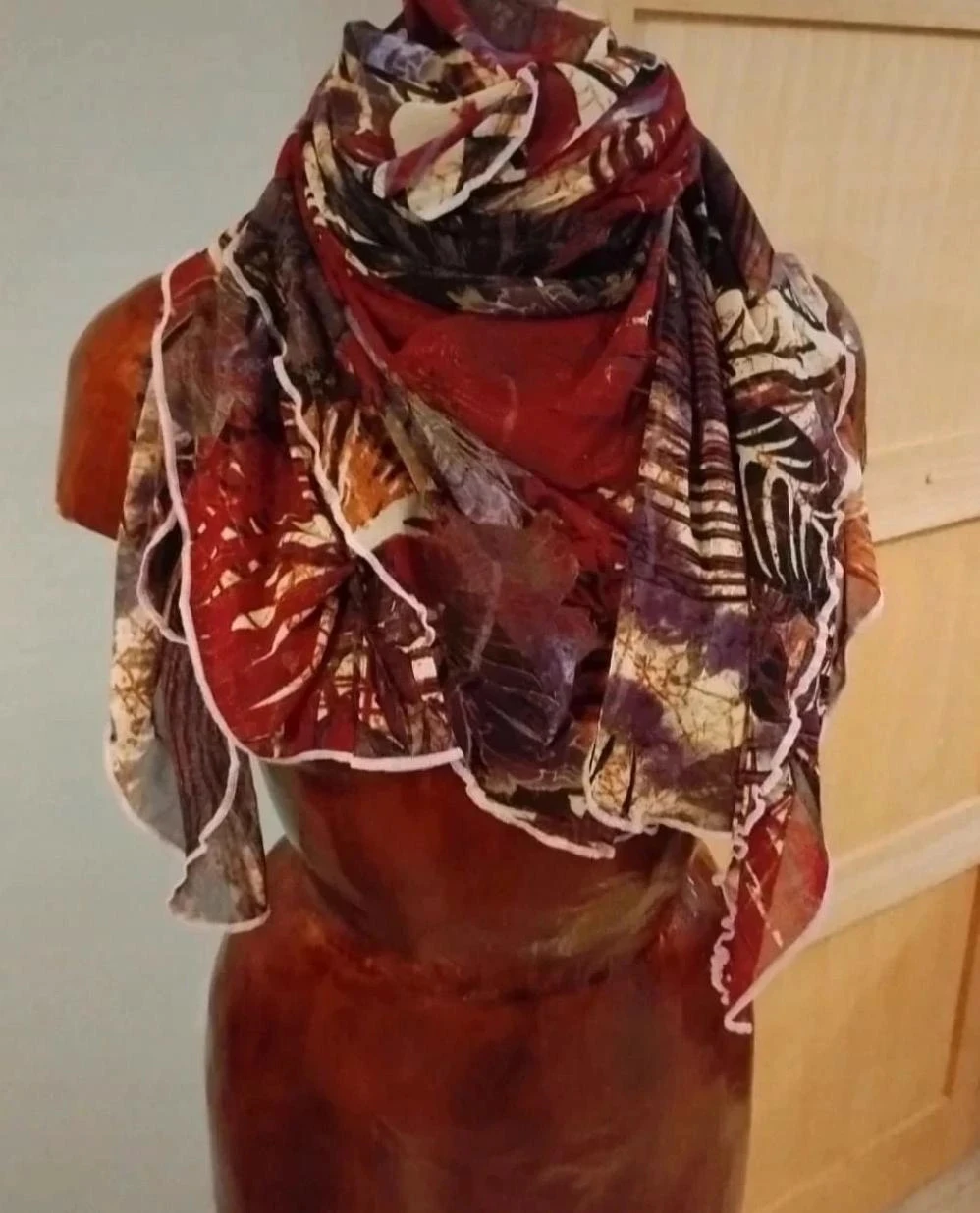 Foulard fleuri Philippe chassagnard